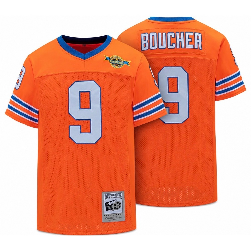 Headgear Classics Kids Bobby Boucher Waterboy Bourbon Bowl Jersey Orange Size M